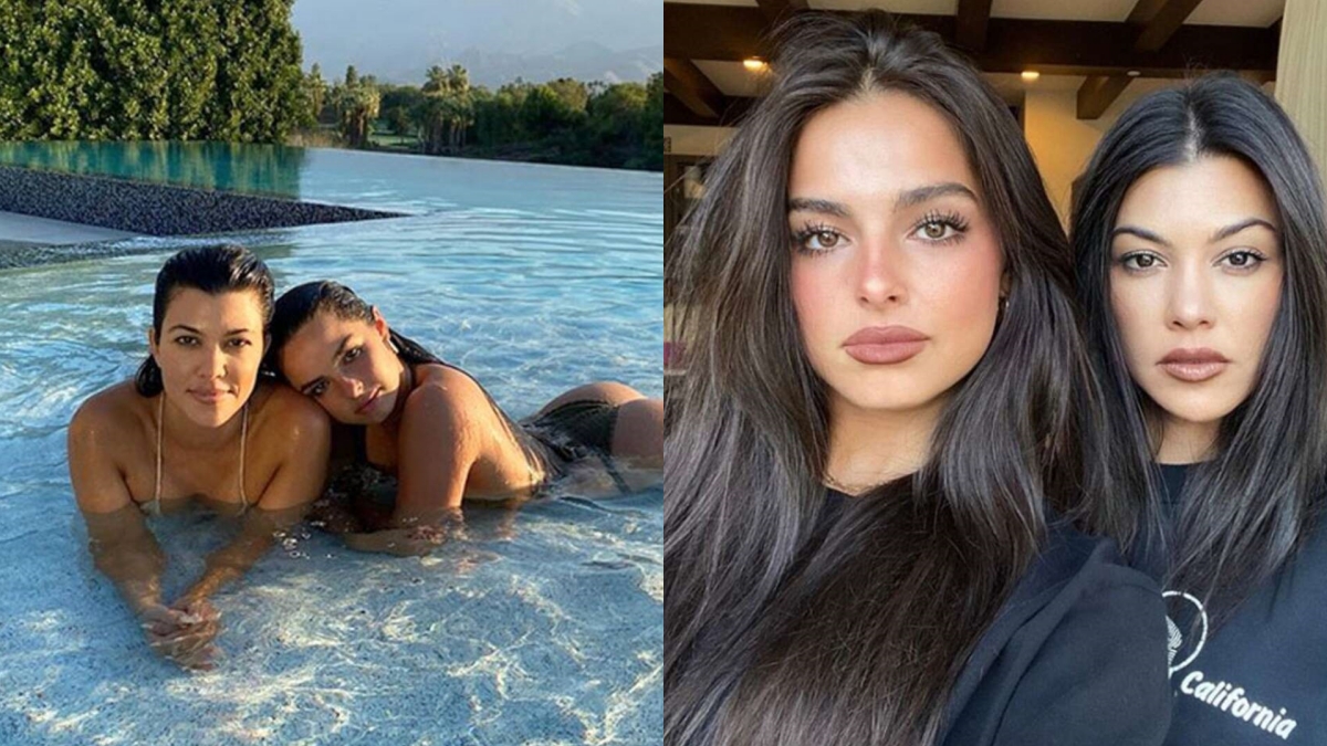 Addison Rae comenta rumores sobre ela e Kourtney Kardashian estarem se pegando. Vem ver o que ela disse!